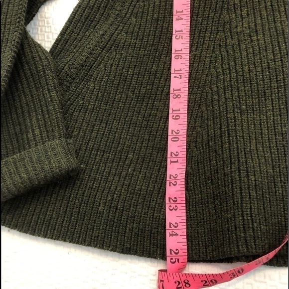 Grey By Jason Wu Forest Green Merino Wool trapeze Sweater Size S - Picture 13 of 16